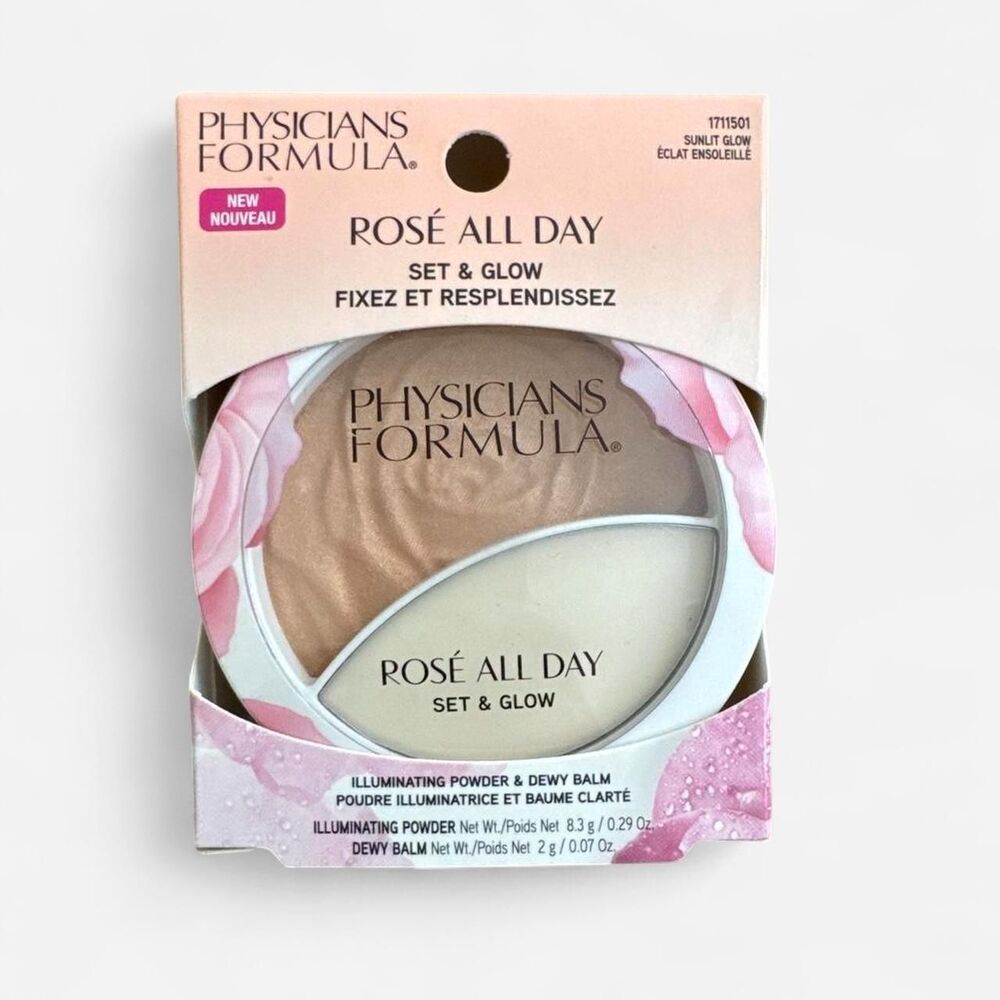 Physicians Formula Rosé All Day Set & Glow Illuminating Powder and Dewy Balm